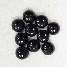 10MM ROUND CABOCHON BLACK ONYX(10PCS/BAG)